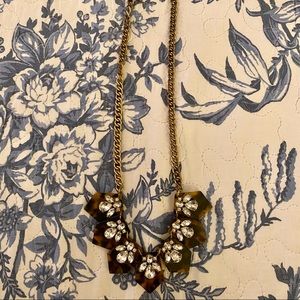 J. Crew tortoise statement necklace